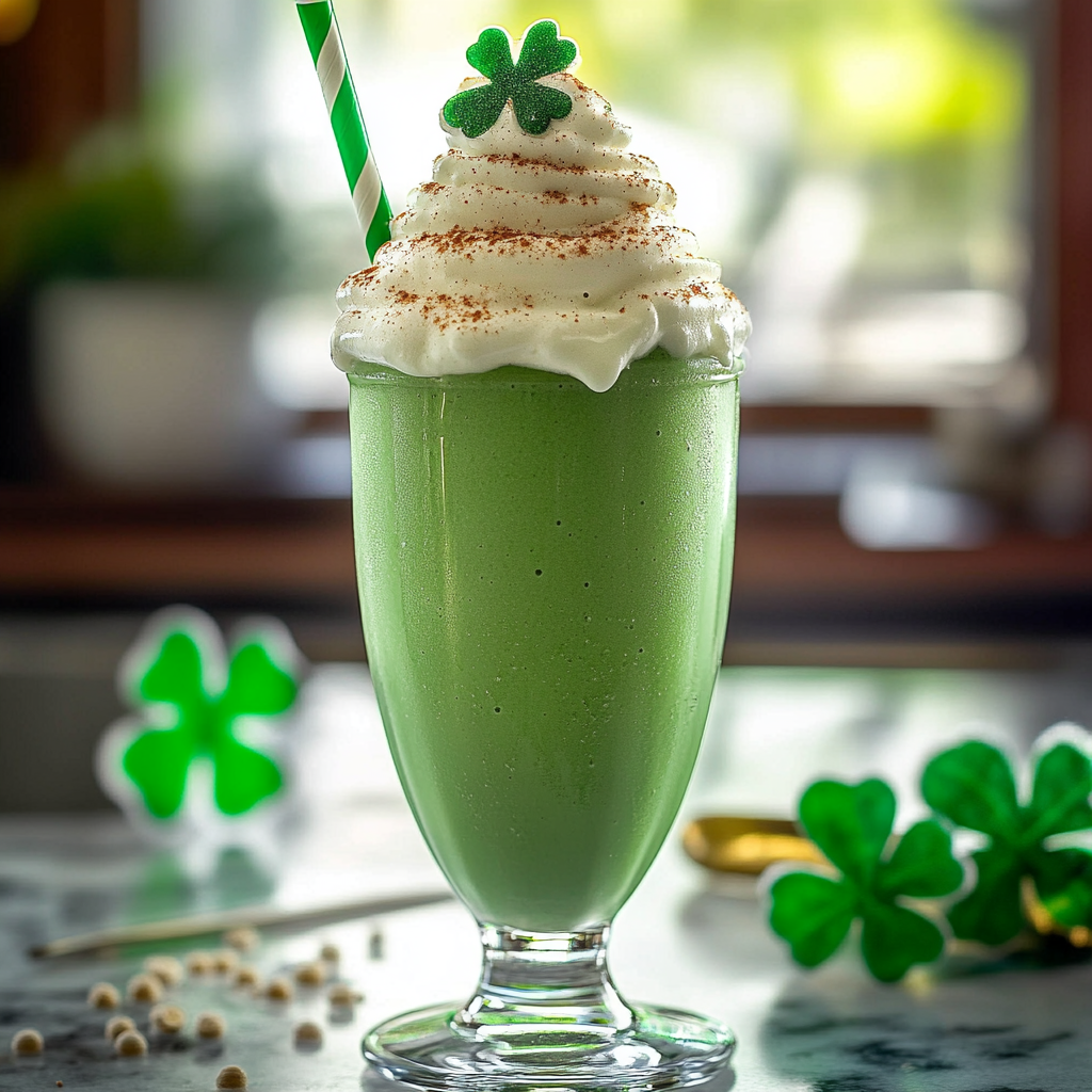 Shamrock Shake in a Glass