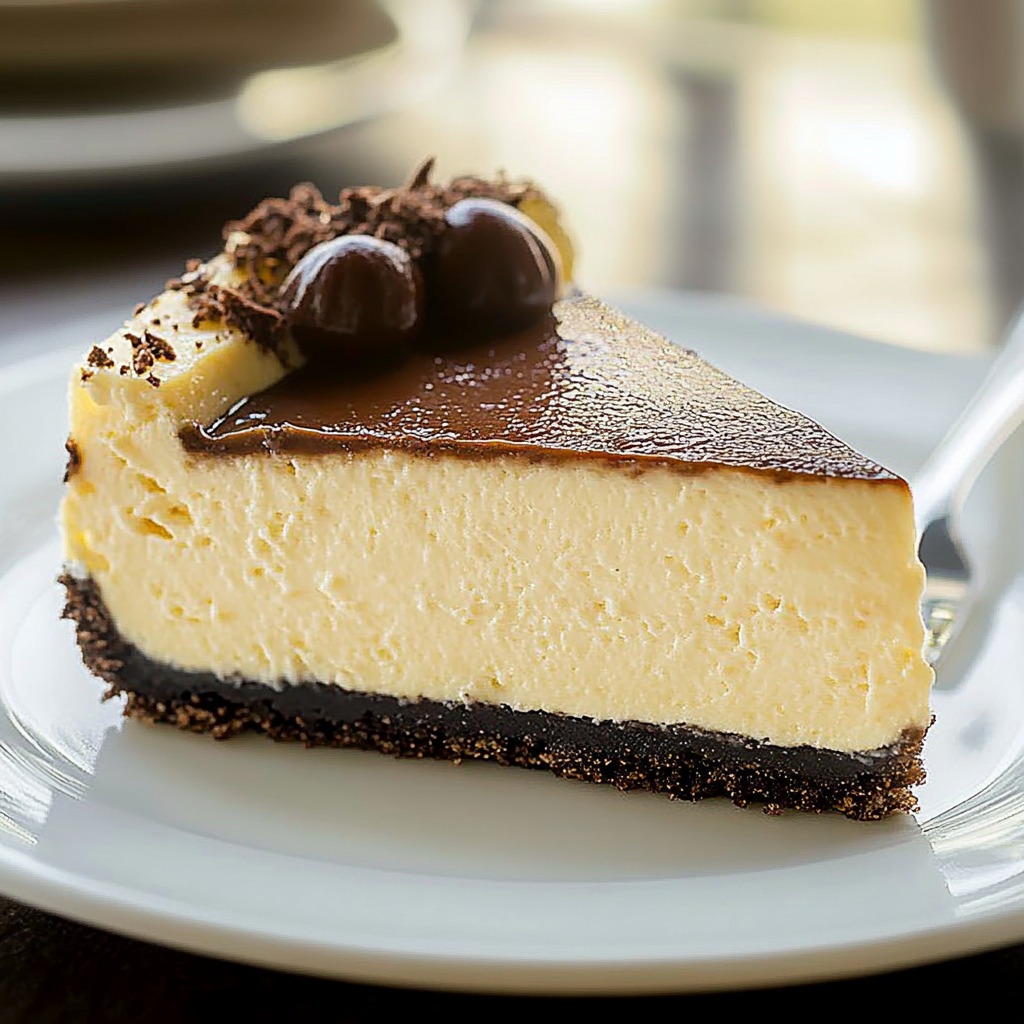 Bailey's Irish Cream Cheesecake Slice