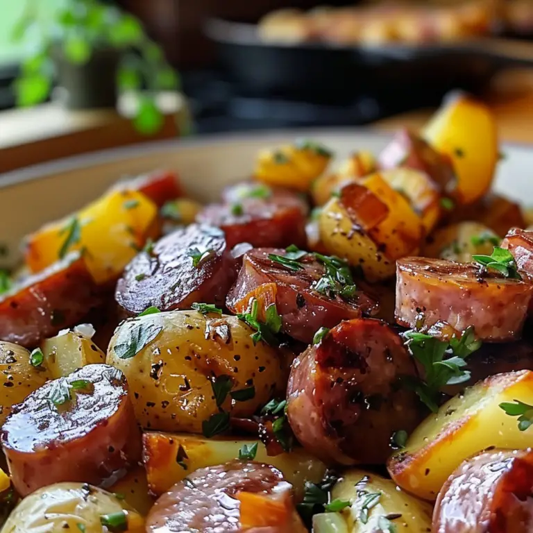 Smoked Sausage and Potatoes Dish