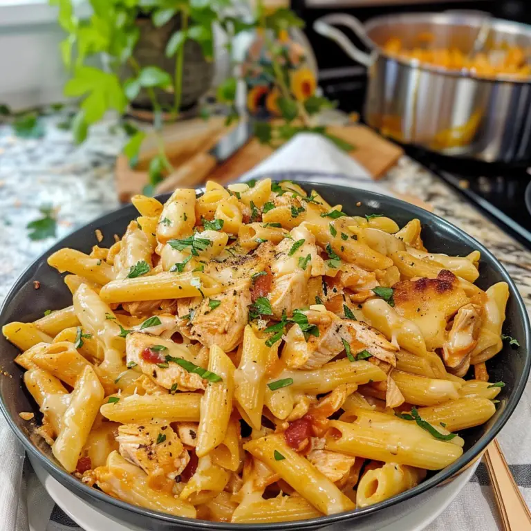 Delicious Crack Chicken Penne Dish