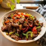 Chinese Pepper Steak Dish
