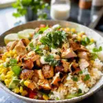 Street Corn Chicken Rice Bowl
