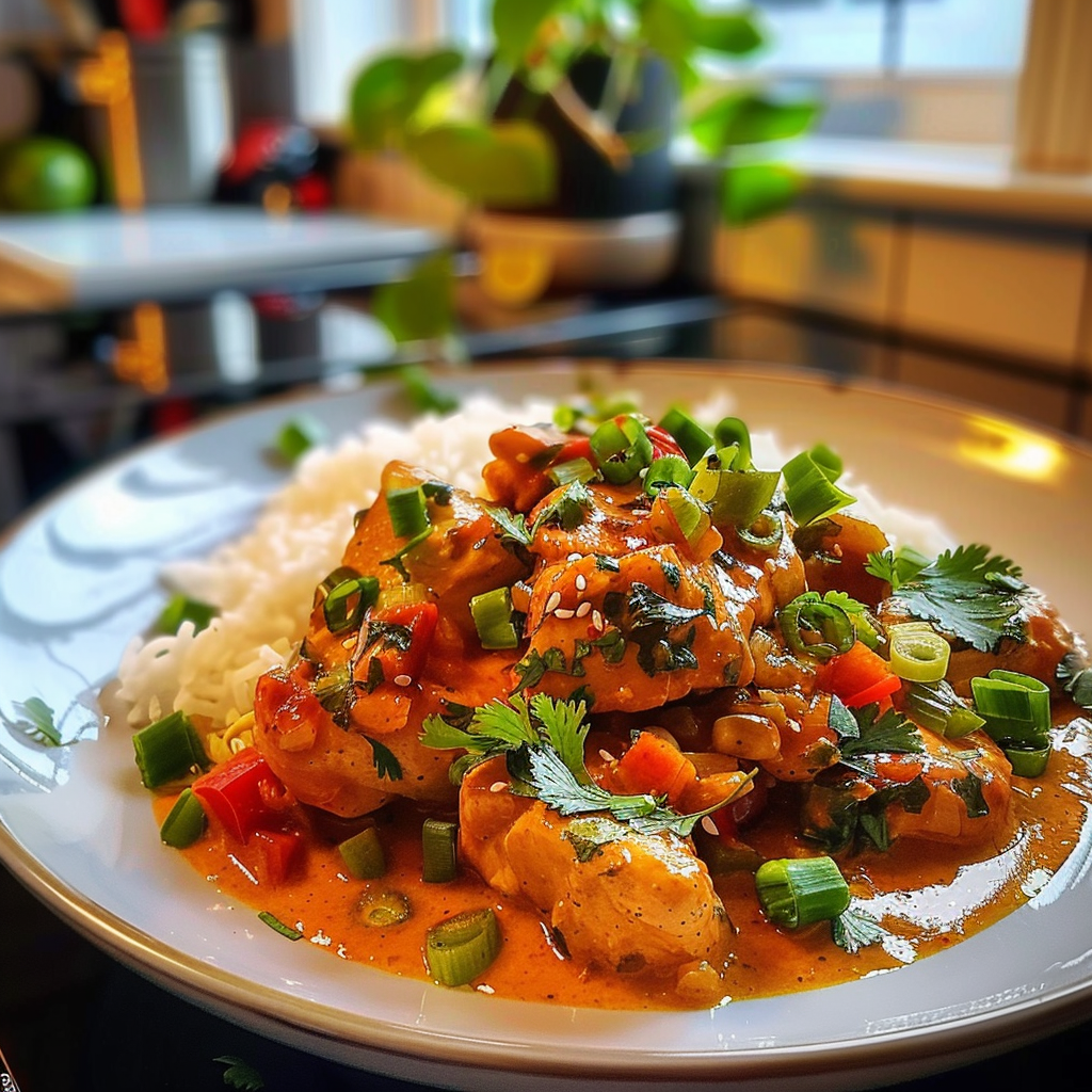 Spicy Brazilian Coconut Chicken Dish