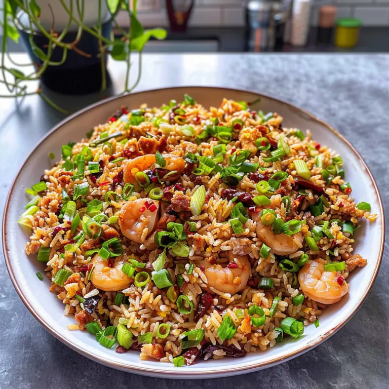Chilli Garlic Fried Rice Dish