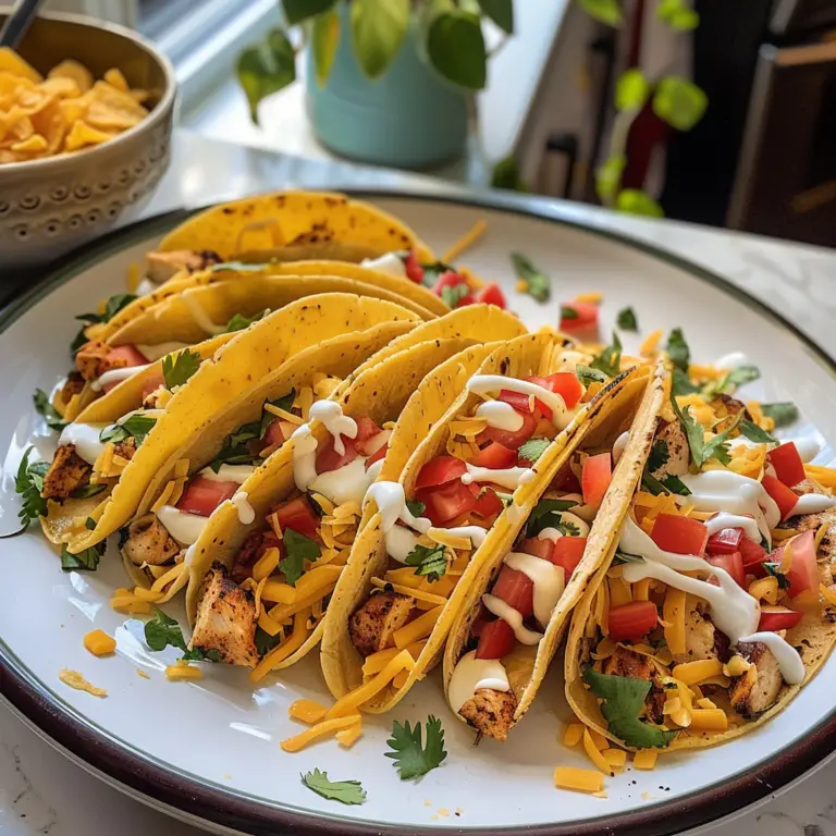 Mini Baked Chicken Tacos