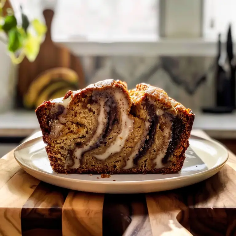 Cinnamon Swirled Banana Bread
