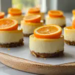 Mini Easter Cheesecakes with Orange Flavor