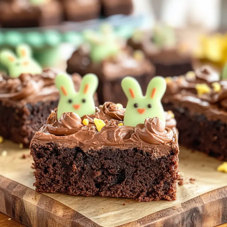 Easter Bunny Brownies Dessert