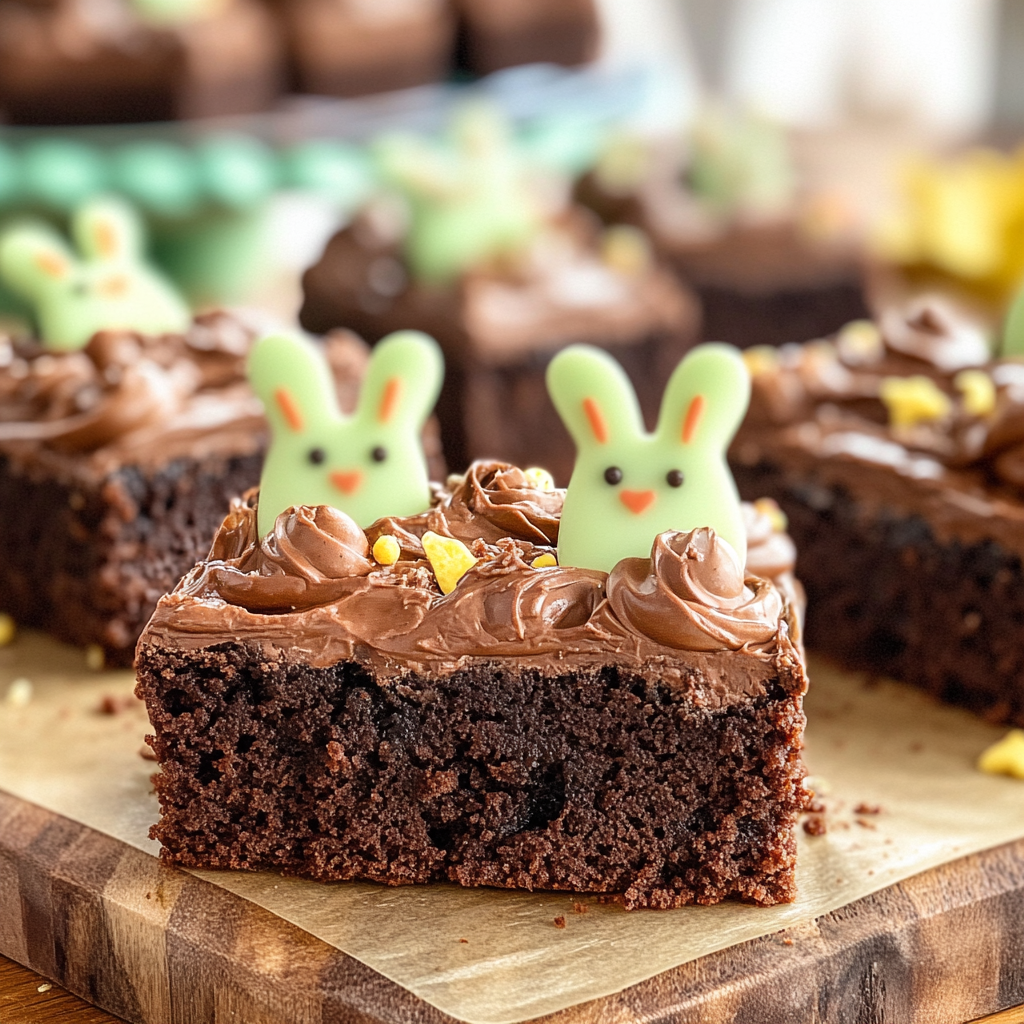 Easter Bunny Brownies Dessert