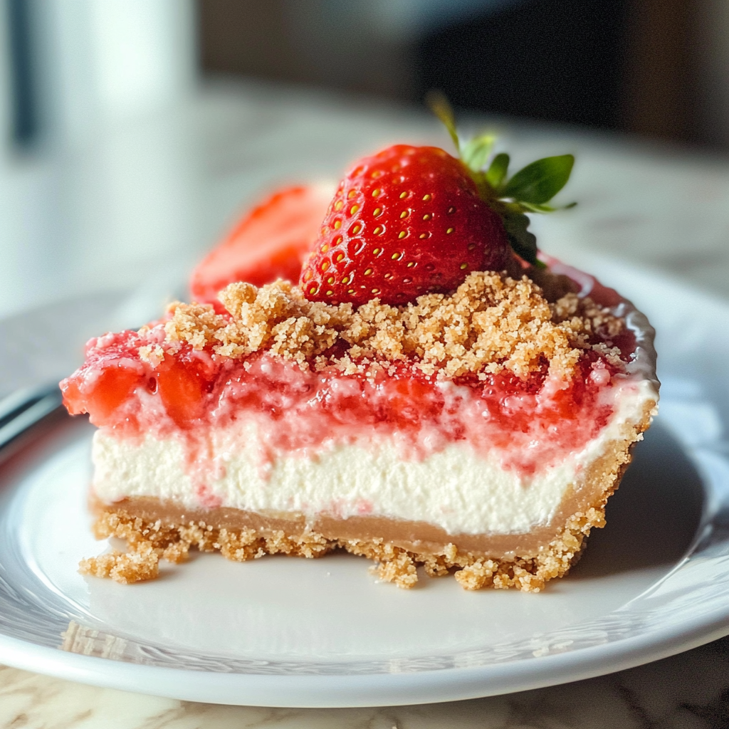 Strawberry Crunch Cheesecake