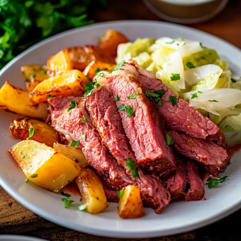Corned Beef and Cabbage Dish