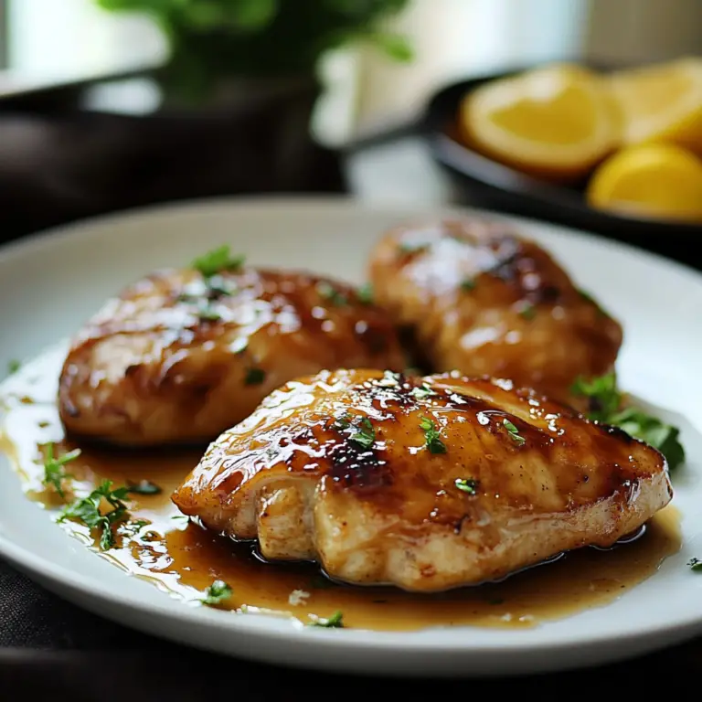 Maple-Glazed Chicken Dish