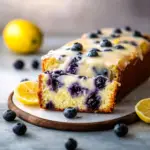 Lemon Blueberry Yogurt Loaf Freshly Baked