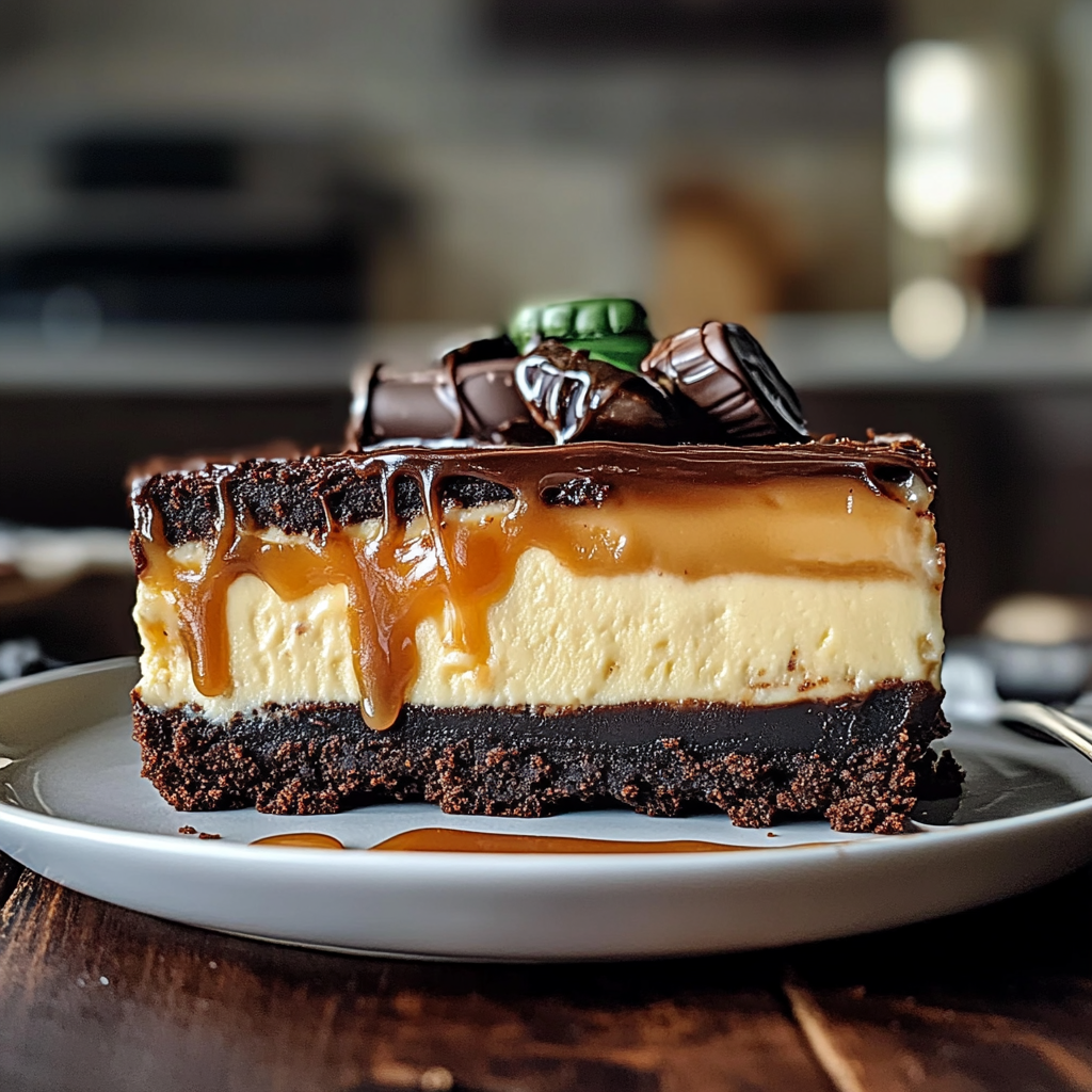 Caramel Brownie Cheesecake Delight