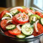 Tomato, Cucumber, and Onion Salad