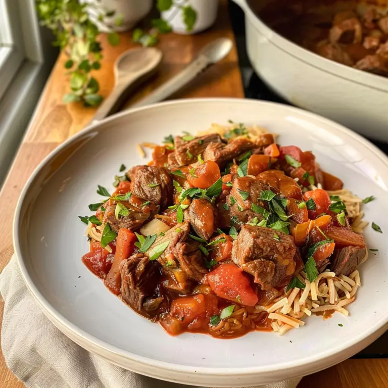 Savory Giouvetsi Greek Beef Stew Recipe