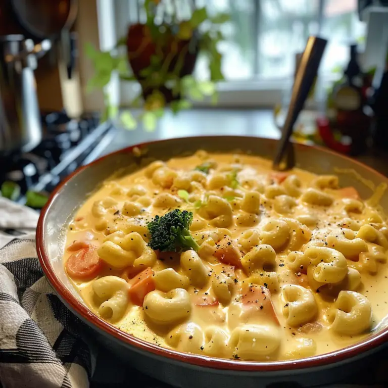 Creamy Mac and Cheese Soup
