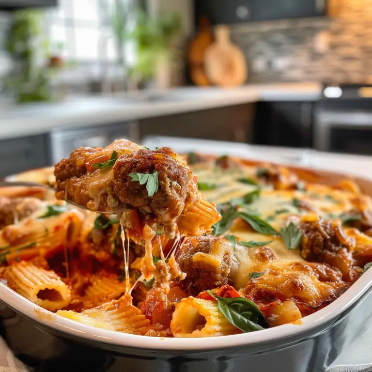 Dump and Bake Meatball Casserole Recipe