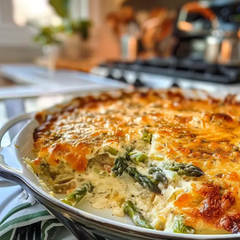 Cheesy Asparagus Casserole Recipe