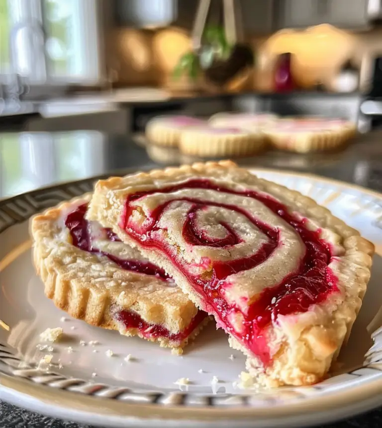 Raspberry Swirl Shortbread Cookies Recipe
