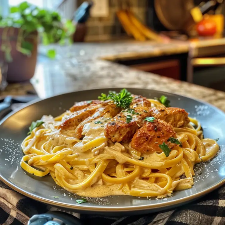 Creamy Cowboy Butter Chicken Linguine
