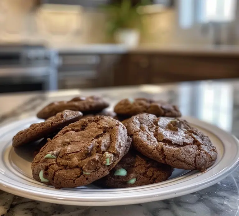 Chewy Chocolate Mint Cookies Recipe