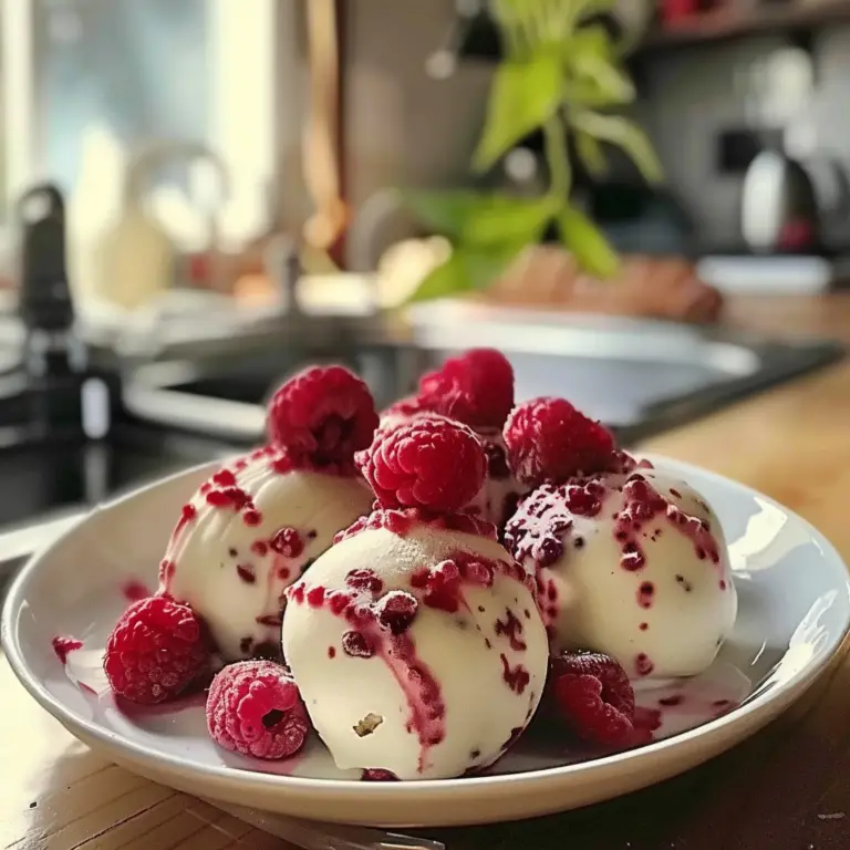 White Chocolate Raspberry Cheesecake Balls