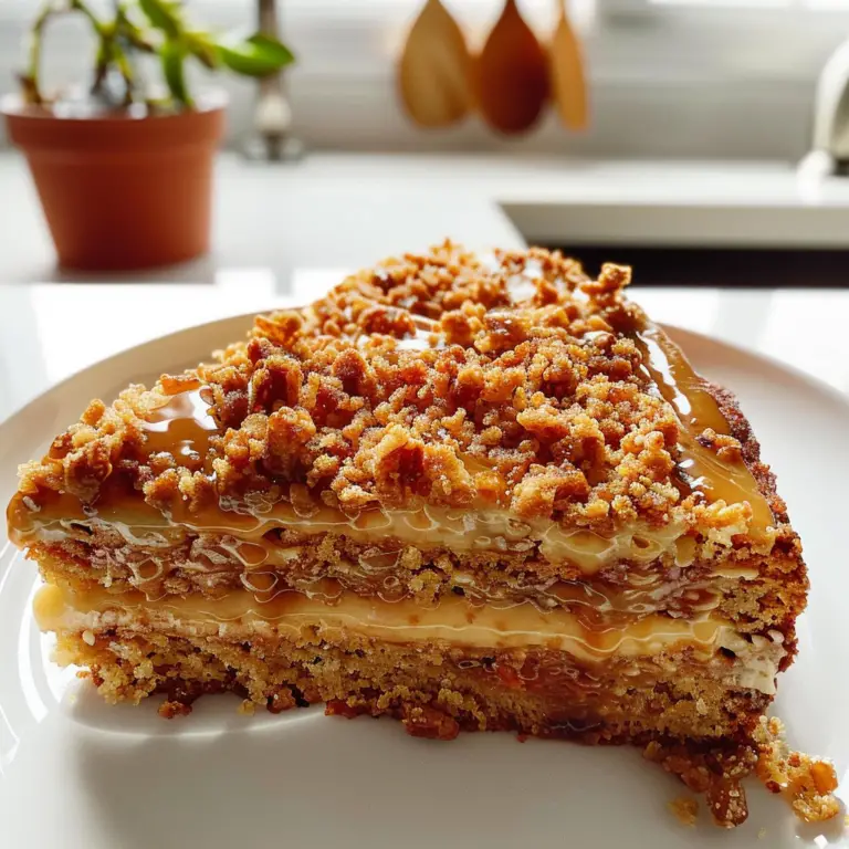 Caramel Toffee Crunch Cake Recipe