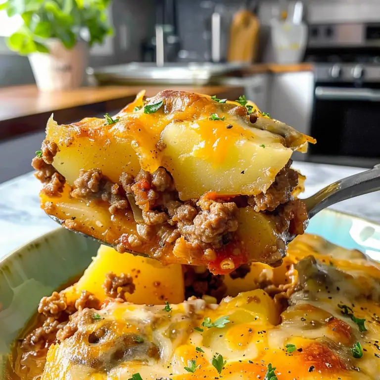 Delicious Ground Beef and Potatoes Casserole