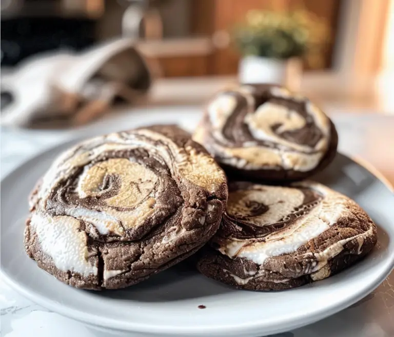 Chocolate Marshmallow Swirl Cookies Recipe