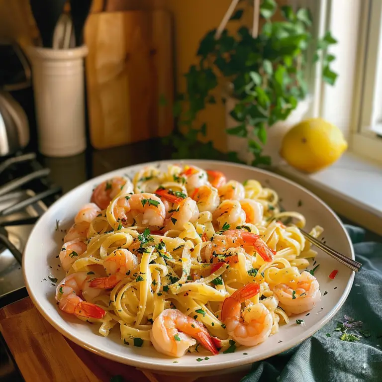 Lemon Shrimp Pasta