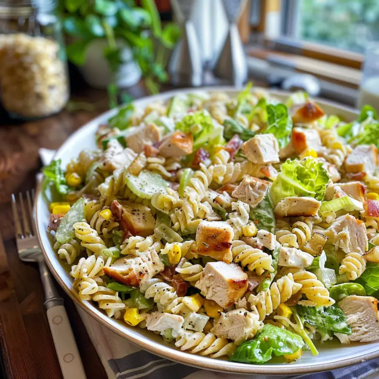 Chicken Caesar Pasta Salad Recipe