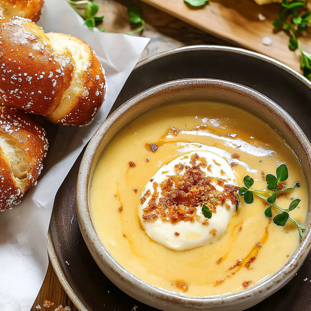 Soft Pretzels with Beer Cheese Dip Recipe