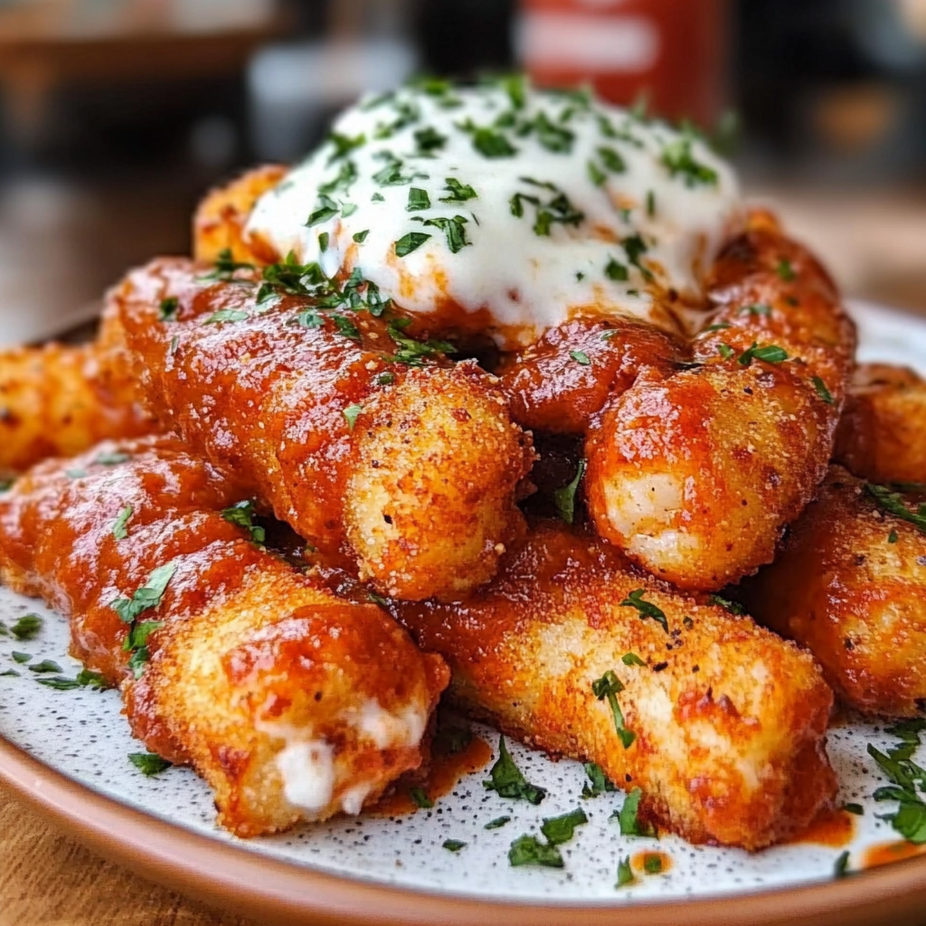 Crispy Mozzarella Sticks with Dips Recipe