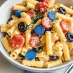 Red White and Blue Pasta Salad