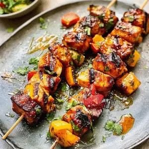 Hawaiian Chicken Kebabs Recipe