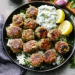Greek Turkey Meatballs with Tzatziki Sauce Recipe