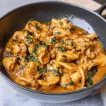 One-Pot Spicy Garlic Butter Chicken Tortellini
