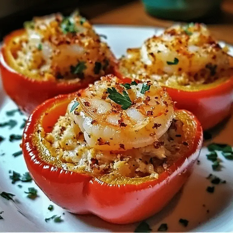 Crab and Shrimp Stuffed Bell Peppers Recipe