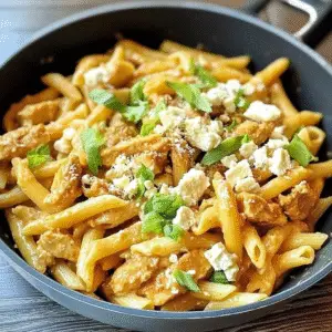 One-Pot Honey Butter Buffalo Chicken Pasta