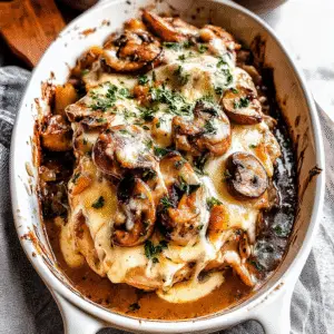 Mushroom Mozzarella Bake Recipe