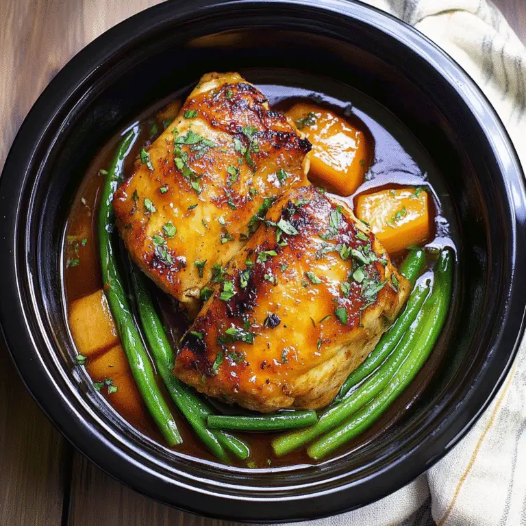 Sweet Garlic Chicken in the Crockpot Recipe
