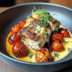 Cod with Roasted Tomatoes & Creamy Dill Sauce