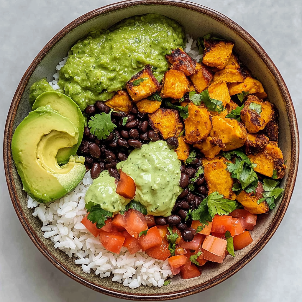 Chipotle Chicken Bowl with Black Beans & Sweet Potatoes