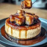 Caramelized Banana Cheesecake with Rum Glaze