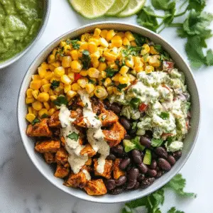 Chipotle Chicken Bowl with Black Beans & Corn