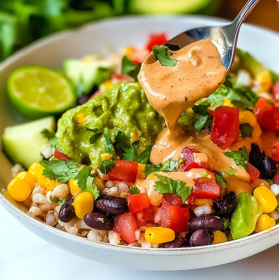 Chipotle Chicken Bowl with Beans & Creamy Sauce