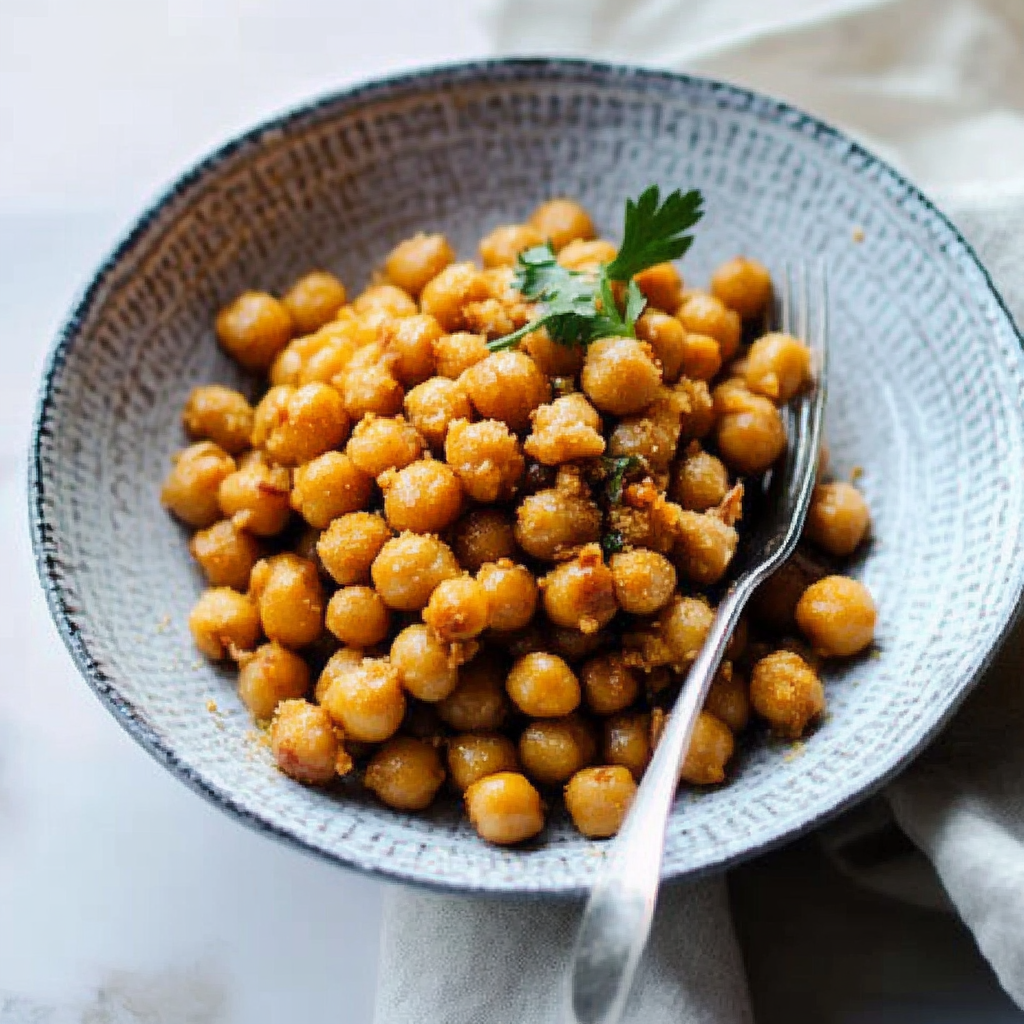 Crunchy Roasted Chickpeas Recipe