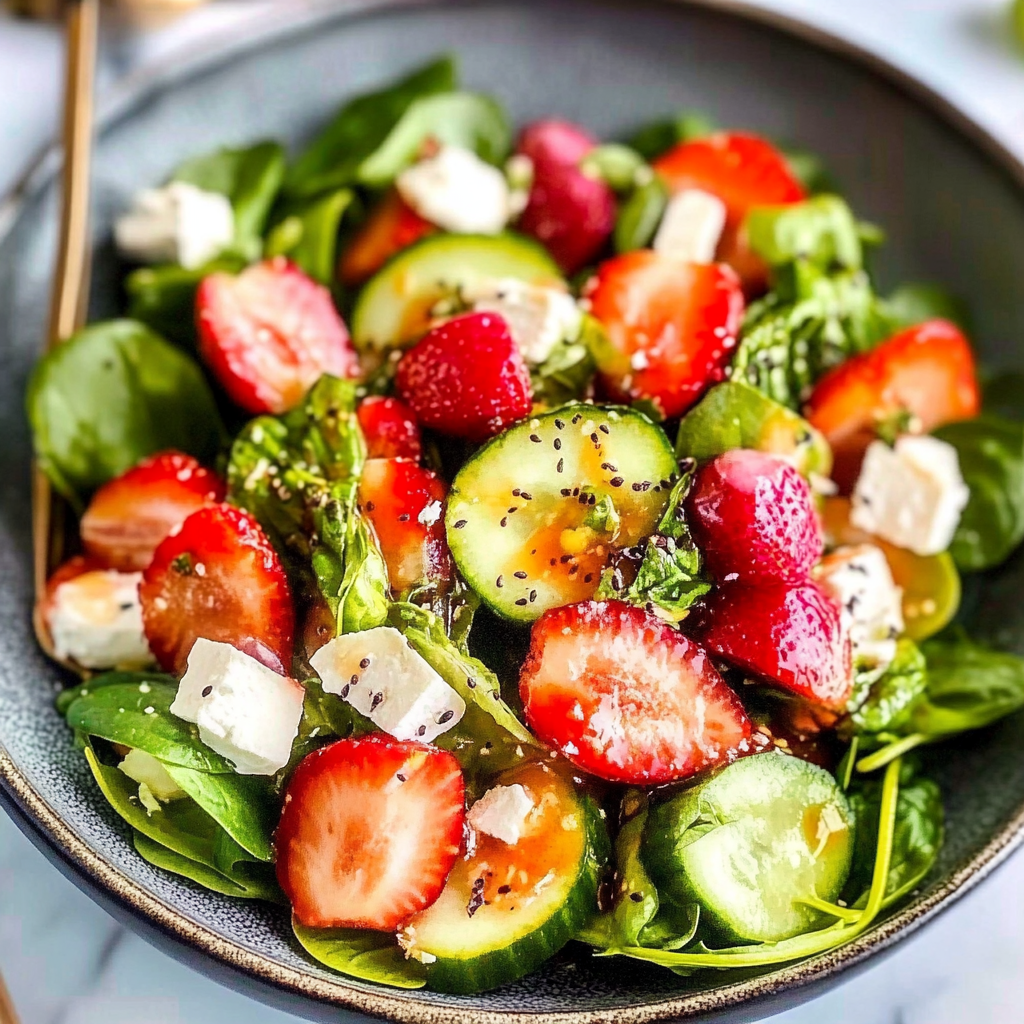Strawberry Spinach Poppy Seed Salad Recipe