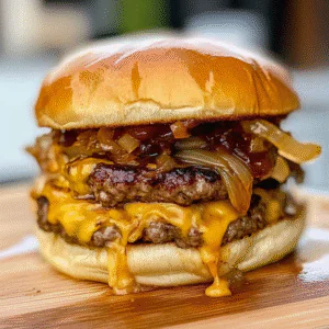 Smash Burgers with Caramelized Onions Recipe